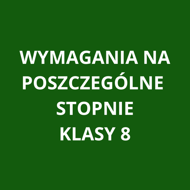 Wymagania klasy *