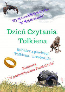 Plakat promujący Dzień Czytania Tolkiena
