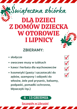 Świąteczna zbiorka plakat